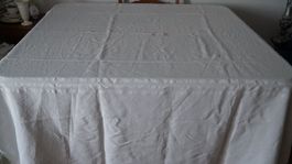 Leinen Tischdecke Monogram TL / 212x166cm