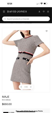 Maje Rivi Dress. Size 36. Perfect for Autumn! Stylish!