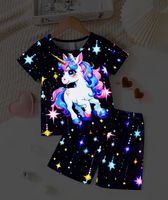 Pyjama-Set-Einhorn-Mädchentraum-Grösse 100cm-3-4 Jahre