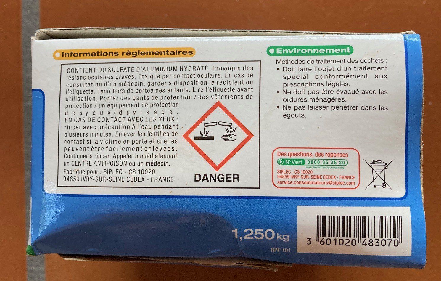 Prodotti di pulizia: Produit Floculant pour piscine – Nuovo (secondo la descrizione) da Orselina venduto da Vrenegonde 3