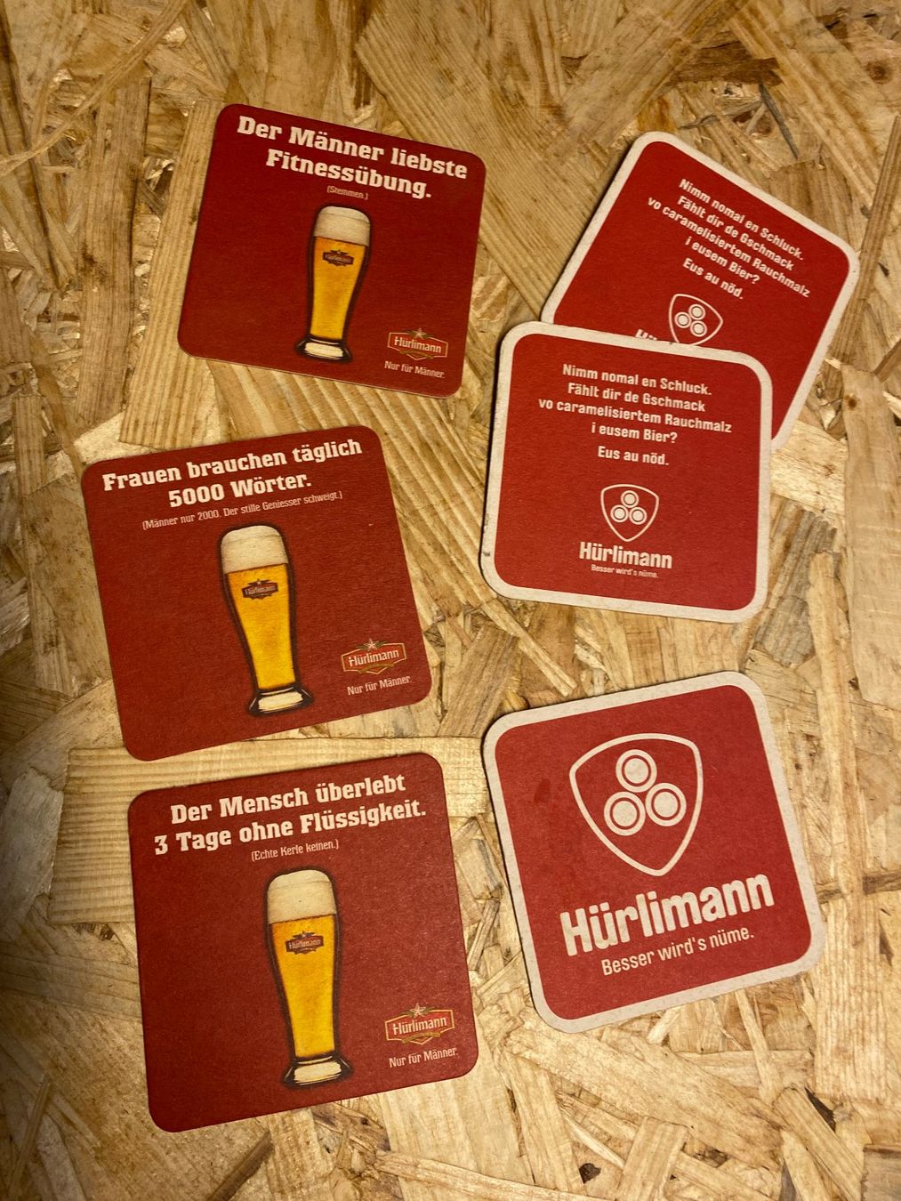 Hürlimann Sottobicchieri: Bierteller. " Hürlimann  " – Usato da Wattwil venduto da Hoelzig
