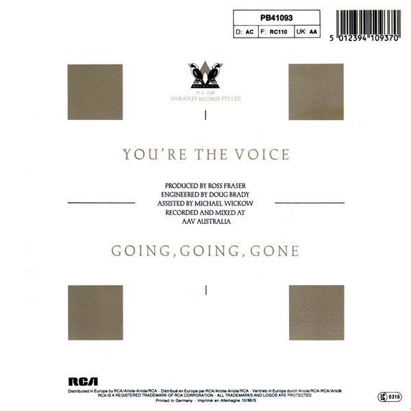 Vinyles: Farnham John: You're The Voice 7" – D'occasion à Steinhausen par Vilivinili 1