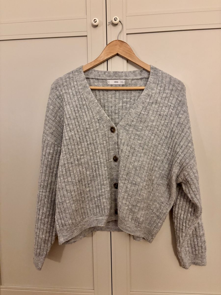 Mango Giacche: Strickjacke, grau, Grösse S – Usato da Zürich venduto da nowaistplease