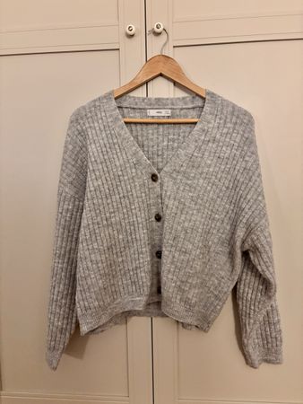 Strickjacke, grau, Grösse S