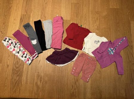 Bekleidungspakete für Mädchen 11-teilig Gr. 80