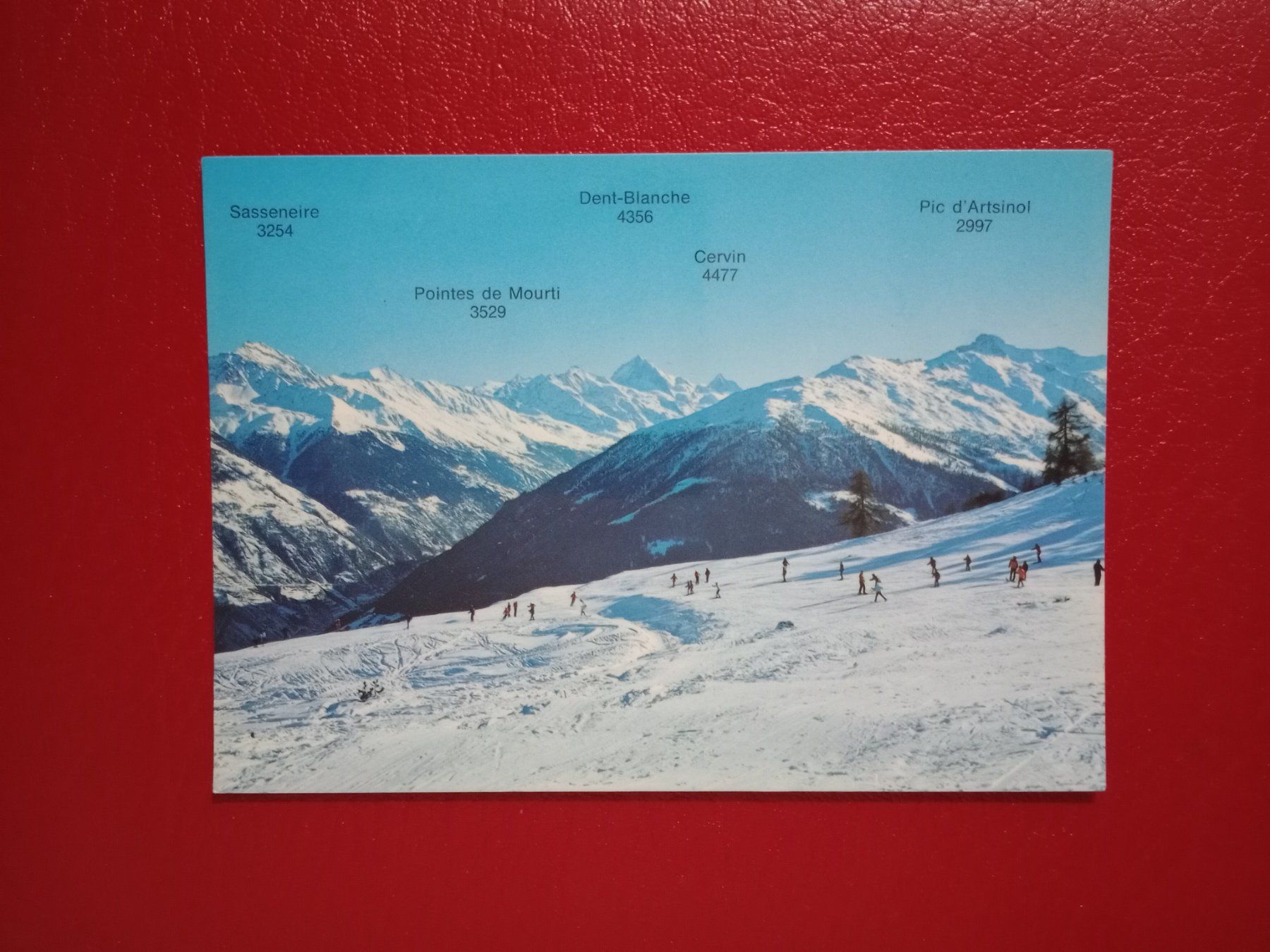Cartoline postali: AK Wallis Skigebiet Thyon-Les Collons 1987 – Usato da Küttigen venduto da Melisch1000
