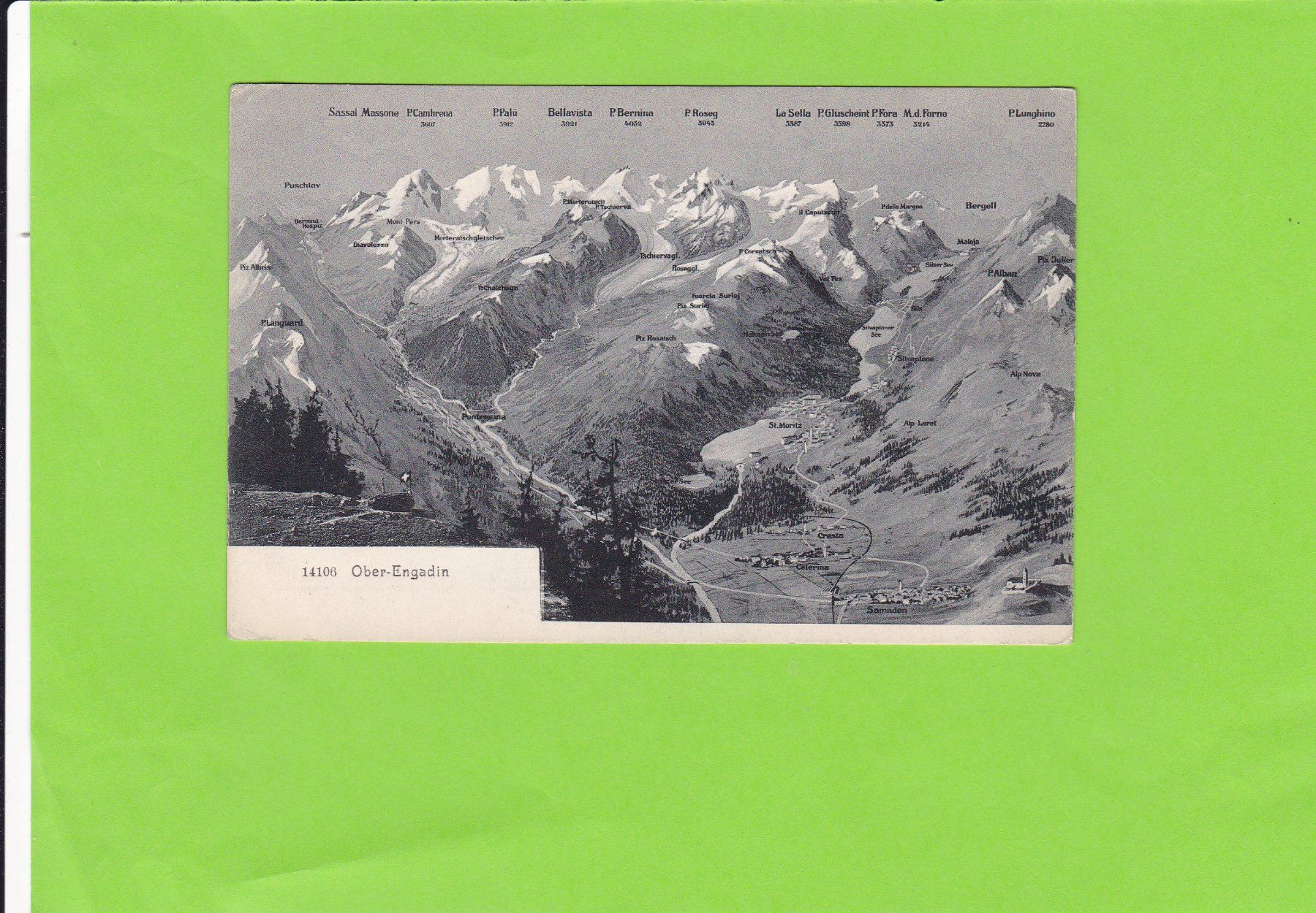 Cartoline postali: Ober-Engadin – Usato da St. Peterzell venduto da neckertal
