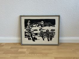 Holzschnitt von Heinz Keller 1967