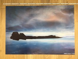 SR-71 Blackbird U.S. Air Force Flugzeug Poster guter Zustand