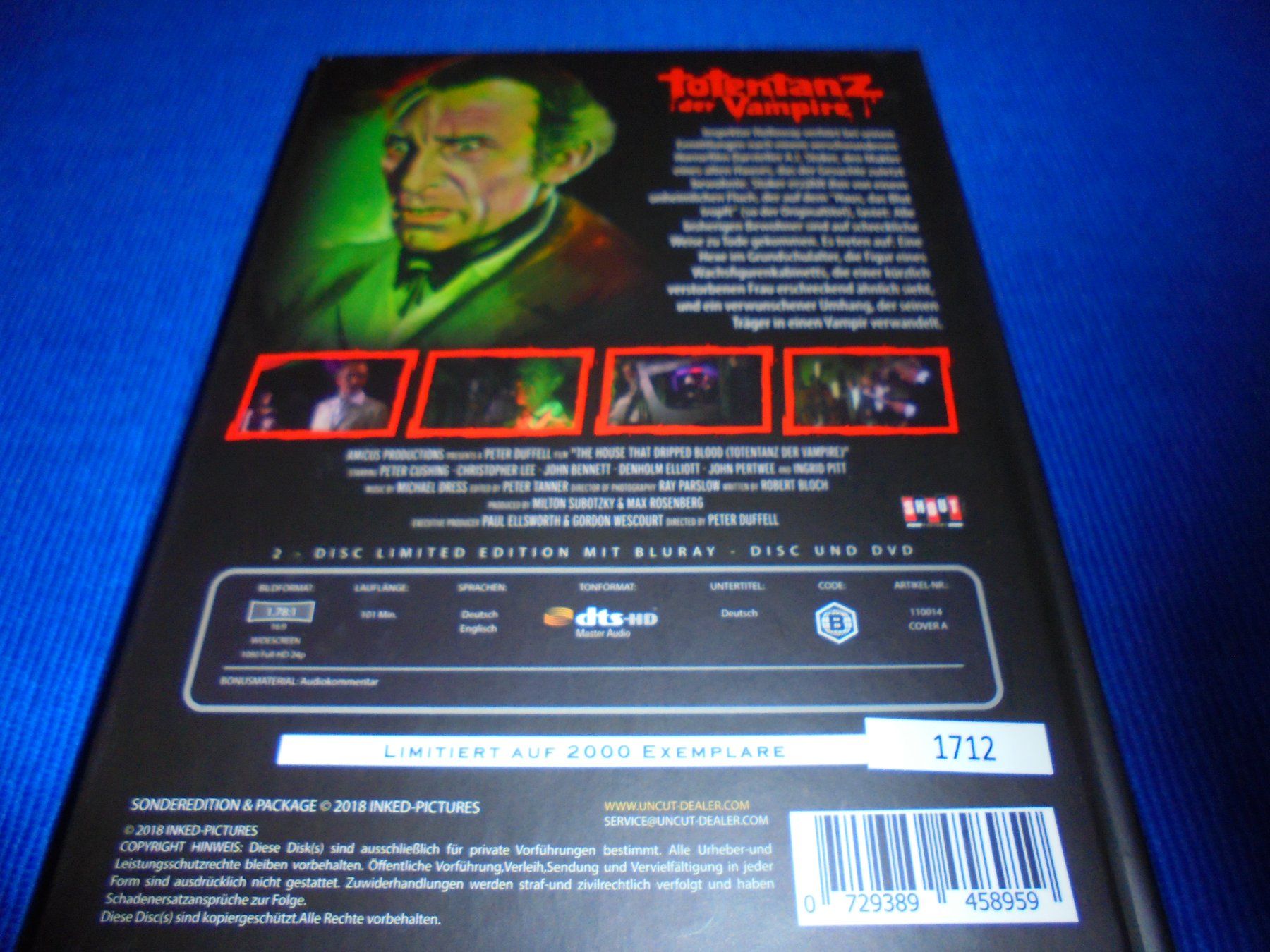 Tutti i DVDs: Mediabook Totentanz der VAMPIRE /UNCUT / LIm. 1712 auf 2000 – Nuovo (secondo la descrizione) da Wattenwil venduto da Firebird1 1
