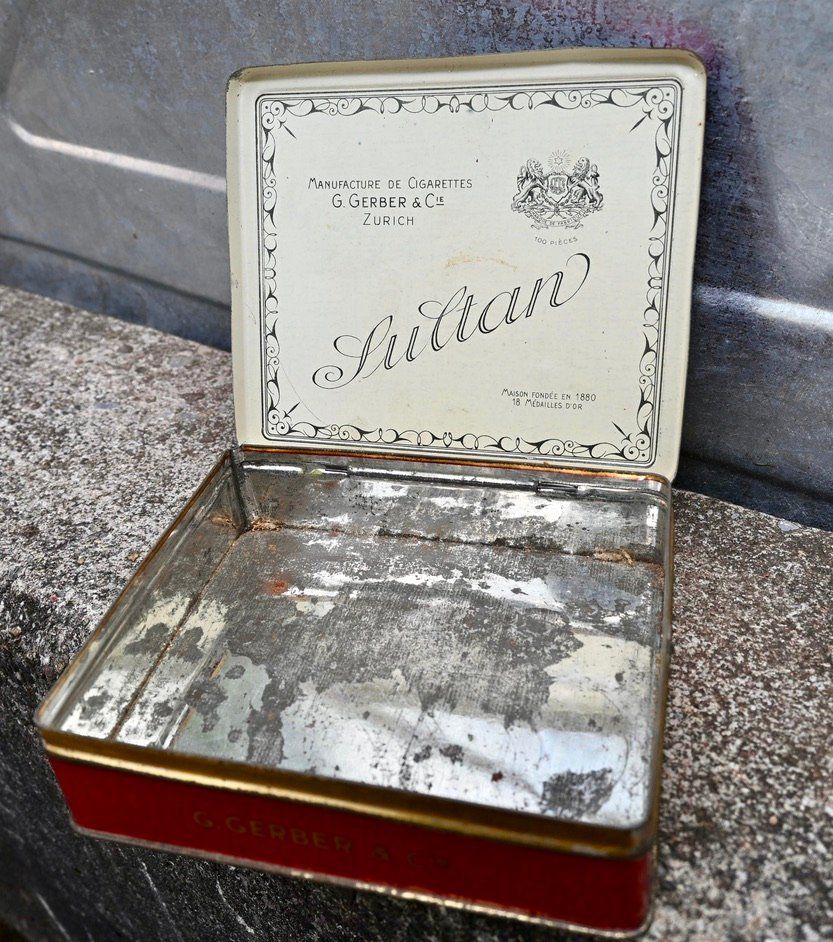 Dosen: antike BLECHDOSE Sultan GERBER & Cie ZURICH – Gebraucht aus Pfaffhausen von mono_rec 1