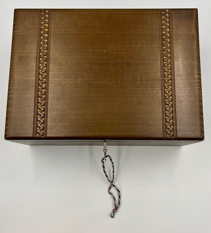 DIKACA Retro Metall-Box Mit Schloss - 17x12,5x7,3cm Aufbewahrungsdose Aus Weißblech