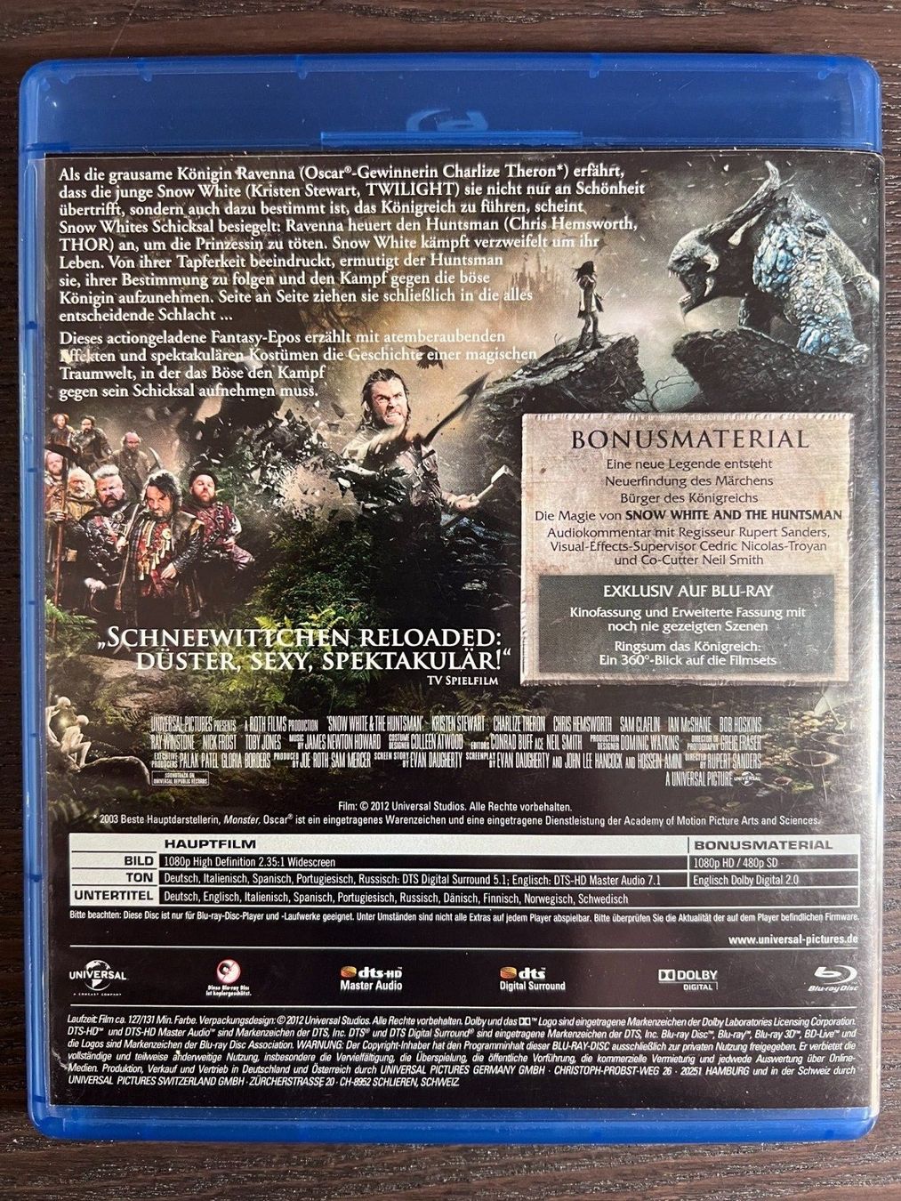 Tutti i DVDs: Snow White & The Huntsman – Usato da Zürich venduto da Blu-ray_ZH 1