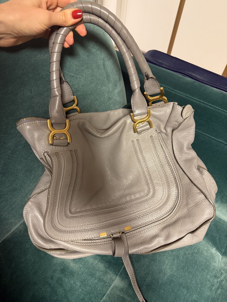 Chloé Borse da donna: Chloé Ledertasche Grau, geräumig & elegant – Usato da Wollerau venduto da Falou_Sch