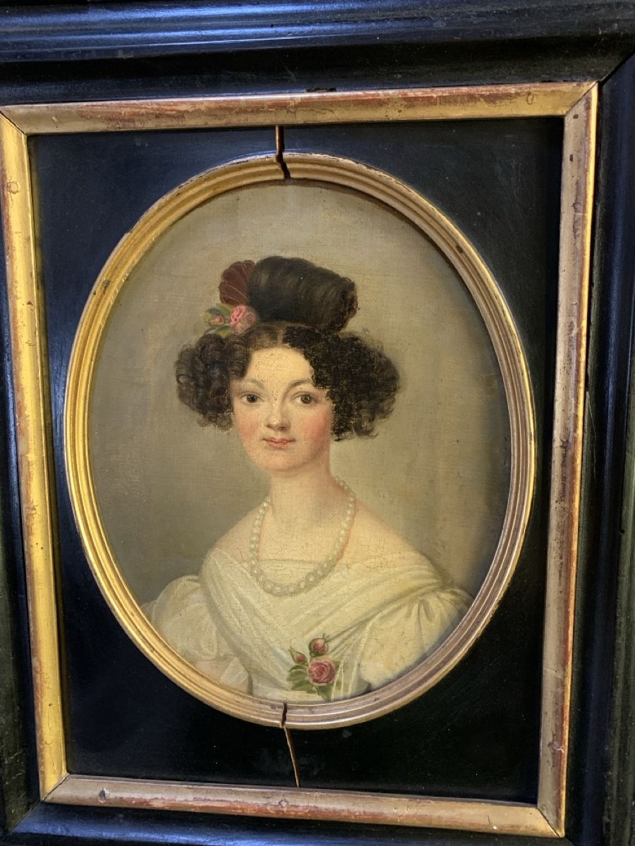 Dipinti: Antikes Portrait L. v Z. – Usato da Wolfhalden venduto da SecondAntique 1