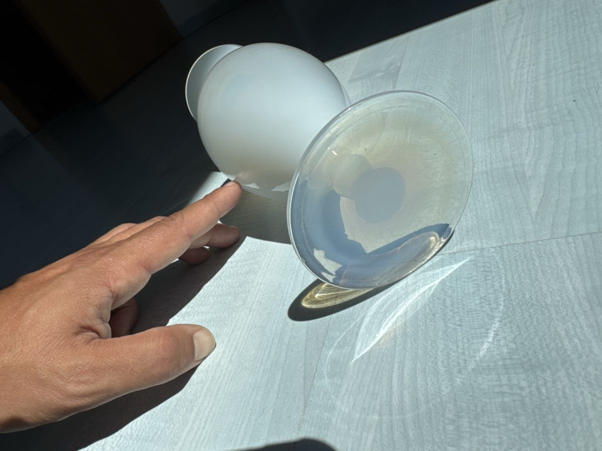 Vasi & Recipienti: Vase élégant en verre opalin blanc  – Usato da Pâquier-Montbarry venduto da ada_w658 2