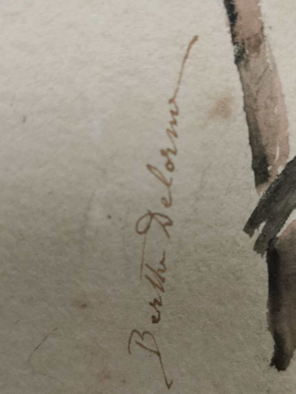 Gemälde: BERTHE DELORME AQUARELLE SIGNÉE – Gebraucht aus Genève von Qanil77 7