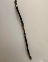 Bracelet FOSSIL homme cordon noir pendentif flèche métal