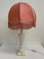 Vintage Hollywood Regency Alabaster Tischlampe von Herna