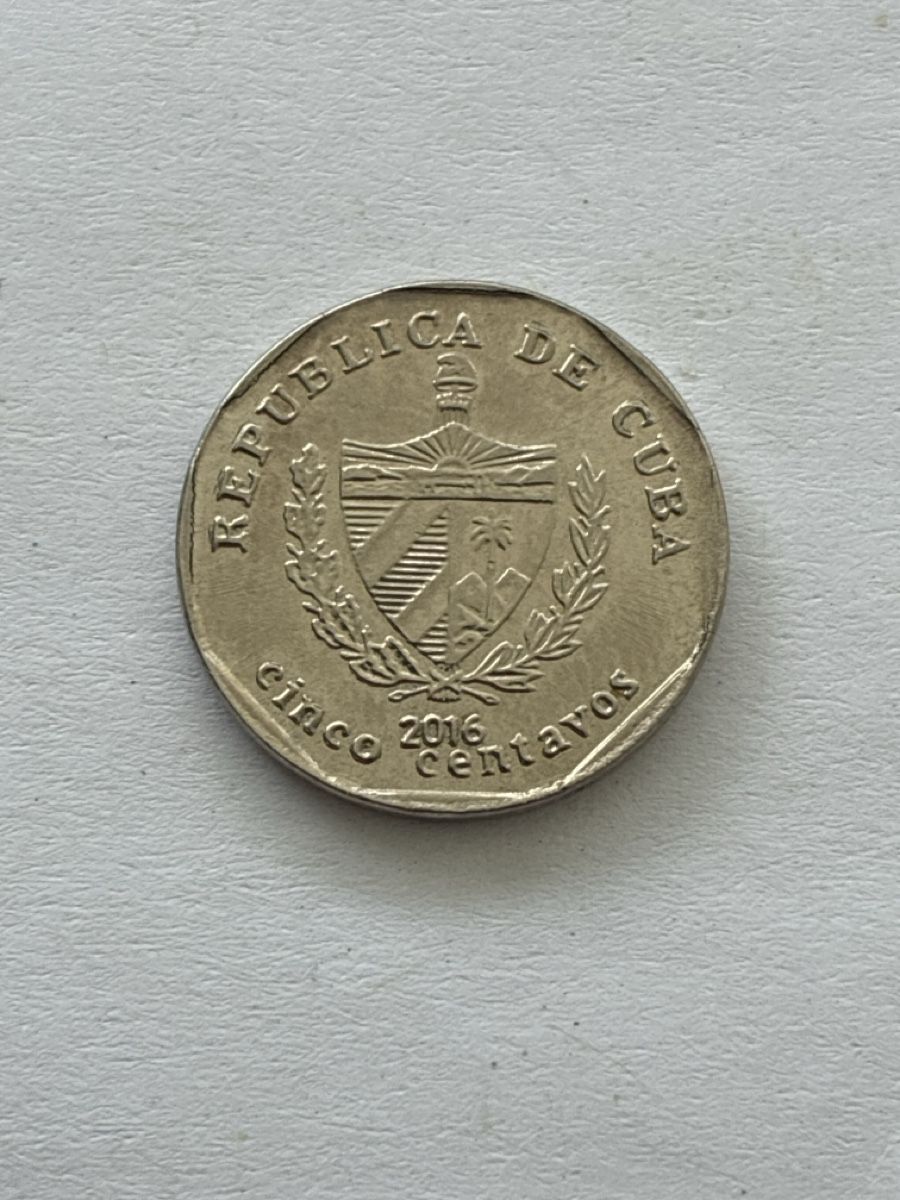 Tutti le monete: Nr. 77: 5 Centavos, Kuba, 2016 – Usato da Burgdorf venduto da Yakari5165 1