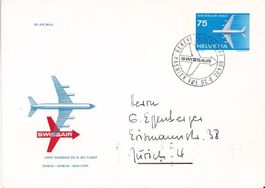 Flugpost 1.DC-8 Flug nach New York