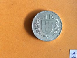 5  francs  1953  Jolie