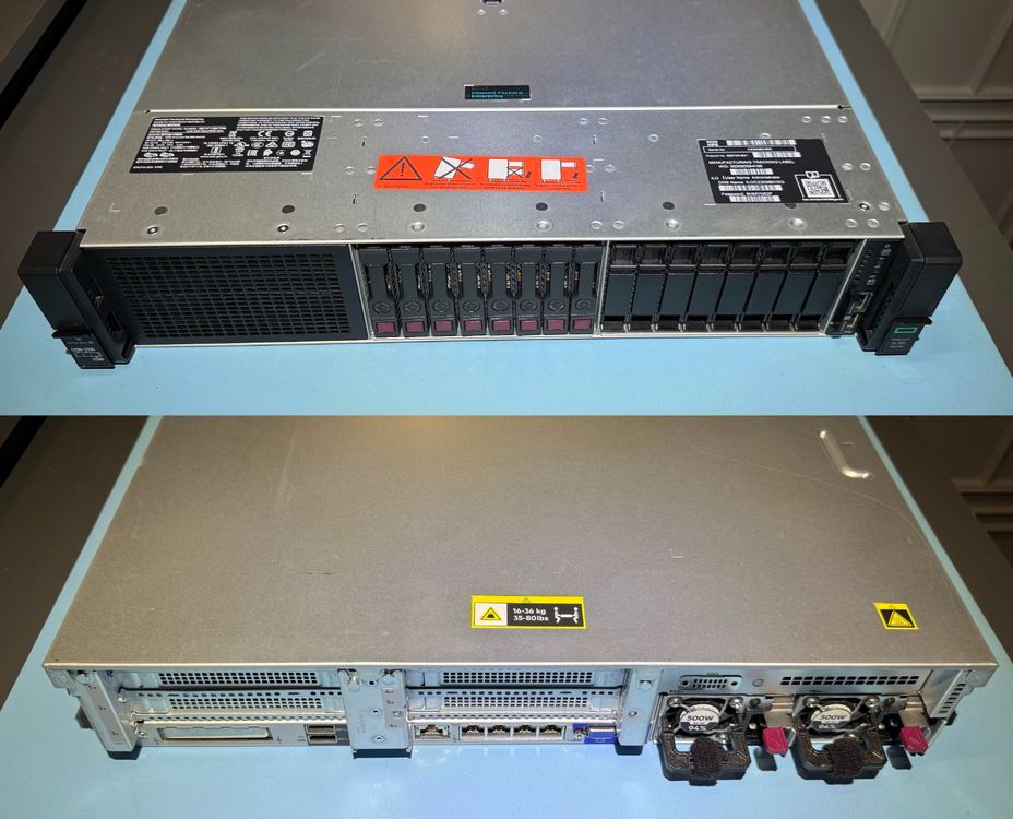 DL380 Gen10 G10 8+8 SFF, 2x 6138, 256GB, 6.4TB SSD, Rails (Gebraucht ...
