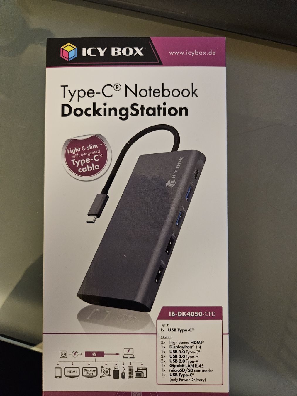 Docking station: ICY BOX - Type-C Notebook DockingStation - neu! – Nuovo (secondo la descrizione) da St. Gallen venduto da ram_87p7