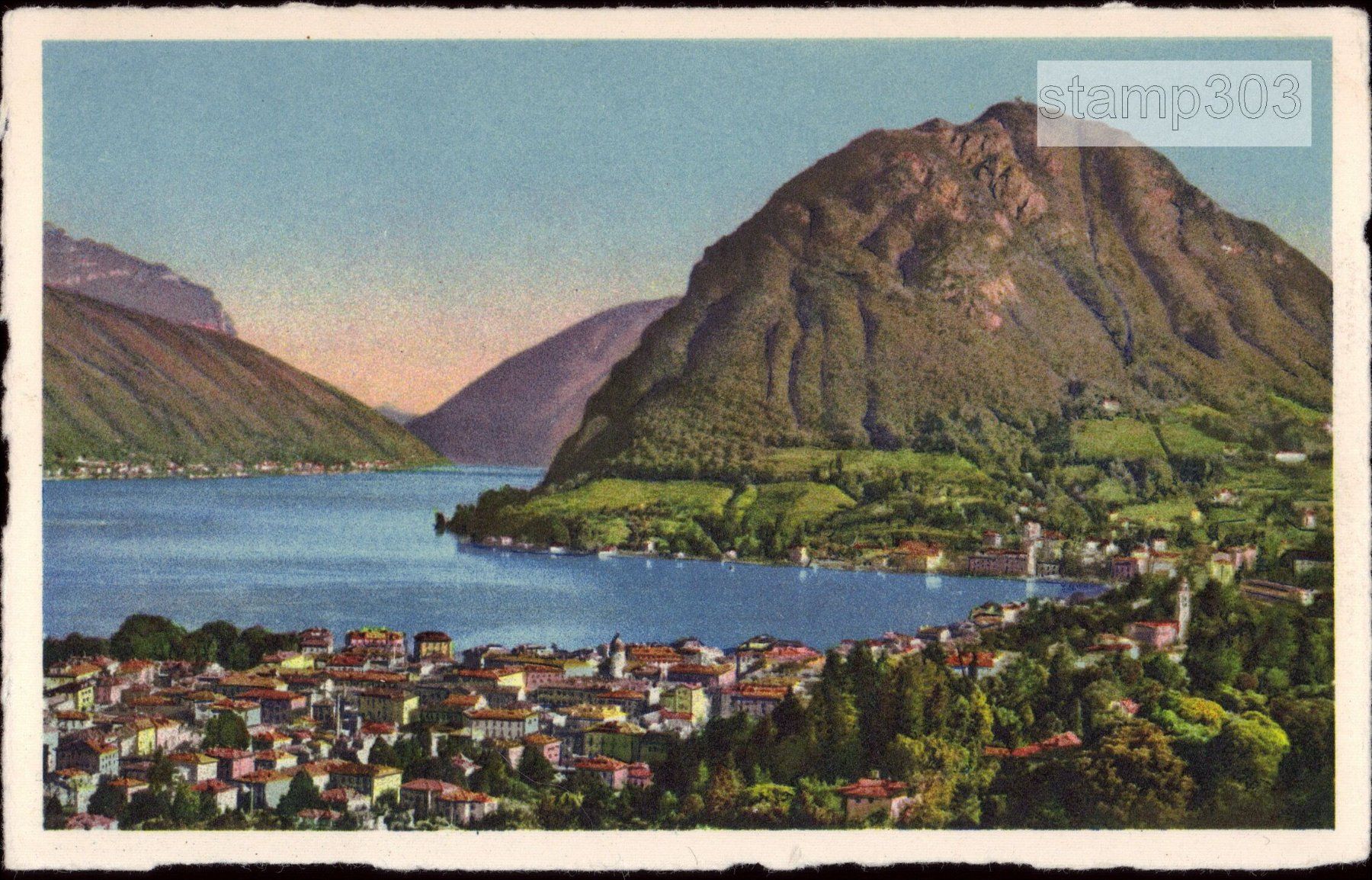 Cartoline postali: AK Lugano e Monte S. Salvatore – Usato da Eggersriet venduto da glasshouse3egg