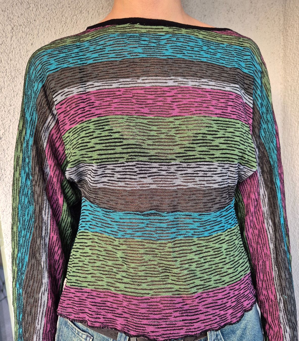 Maglioni & Felpe: PULLOVER PULLI WEIT GESCHNITTEN S 36 BUNT VINTAGE TOP SHIRT – Usato da Elsau venduto da the-colorful-side 6