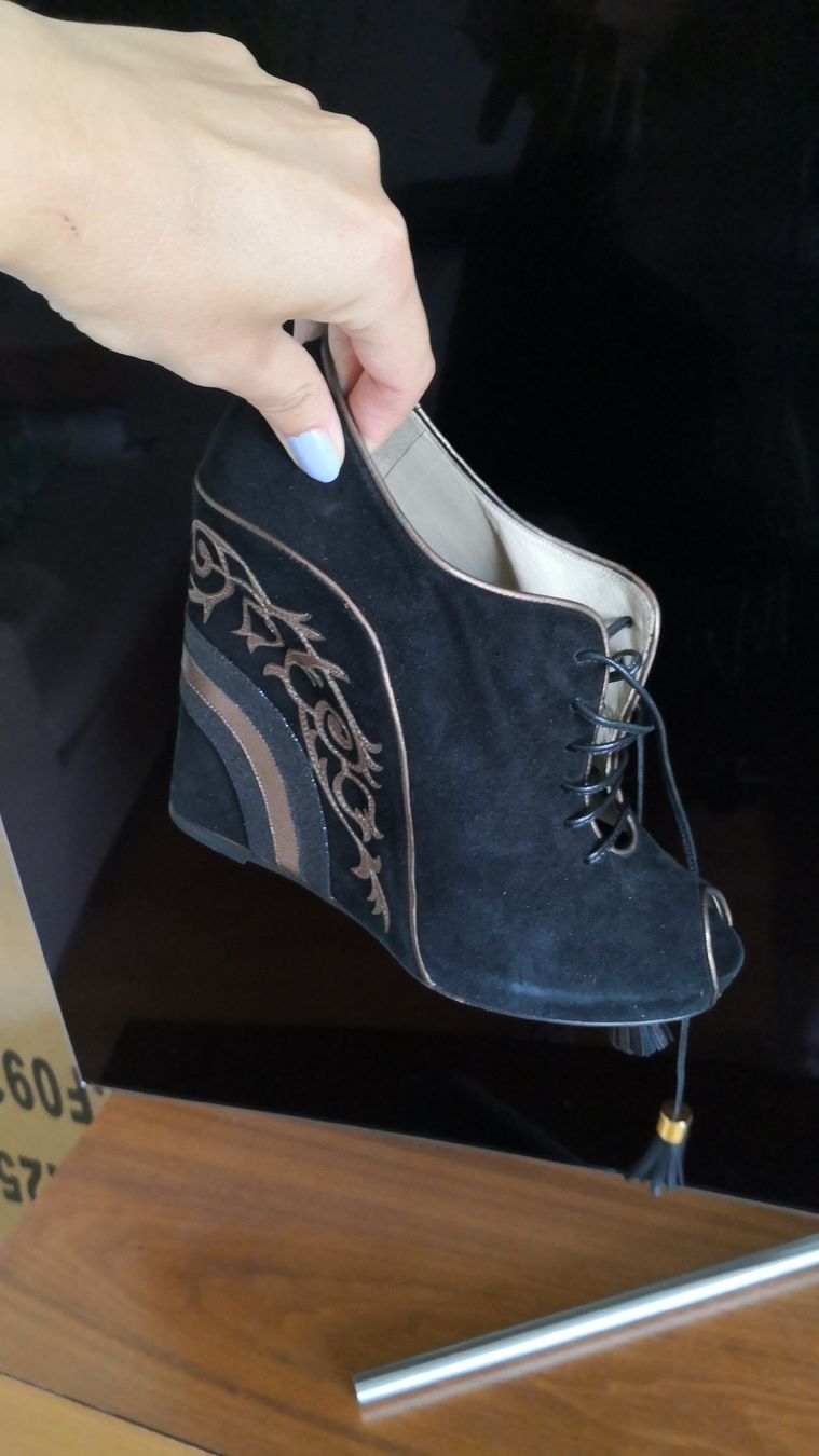 Etro Scarpe da donna: Etro Designer Schuhe Gr 39 Pumps schwarz bronce – Nuovo (secondo la descrizione) da Zürich venduto da ulr_l7ll 2