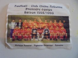 étiquette de vin " FC Aubonne 1992 "