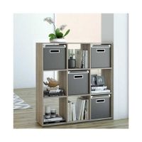 NOVE Raumteiler 105x105cm - Eiche/Sonoma Paravent Regal