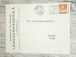 TR20 Enveloppe + Timbre Suisse 1931