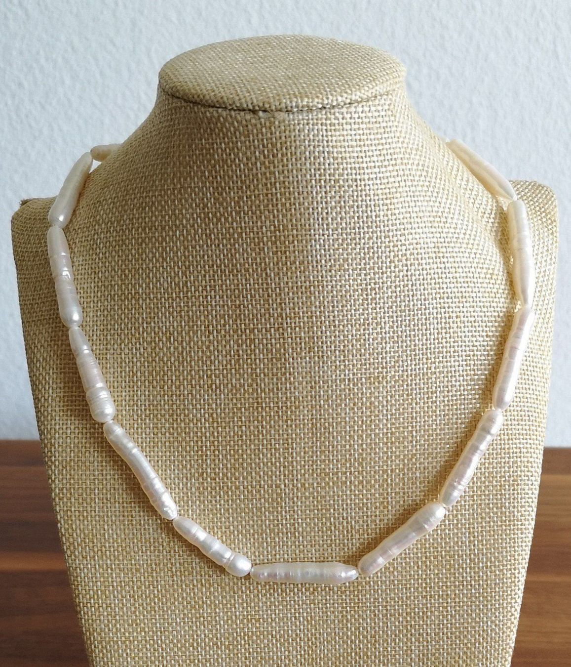 Catenine: Süsswasserperle Kette, Stäbchen, 48cm – Nuovo e nell'imballaggio originale da Rümlang venduto da 21f