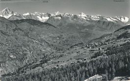 Grächen - Luftaufnahme + 1968