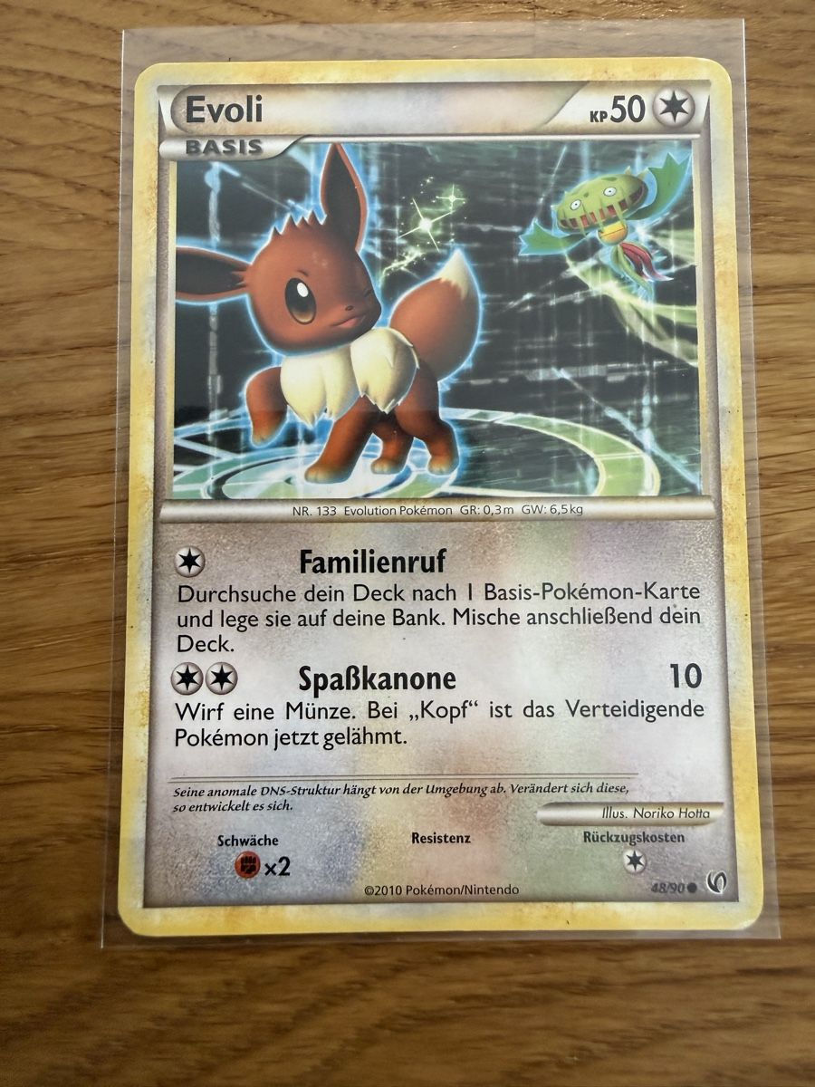 Pokémon Carte collezionabili: Evoli 48/90 – Usato da Amriswil venduto da sim_nlb6