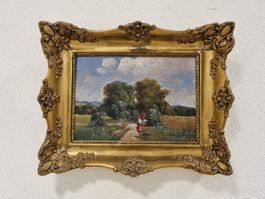 Ölgemälde Niederländisch, Goldrahmen Barock