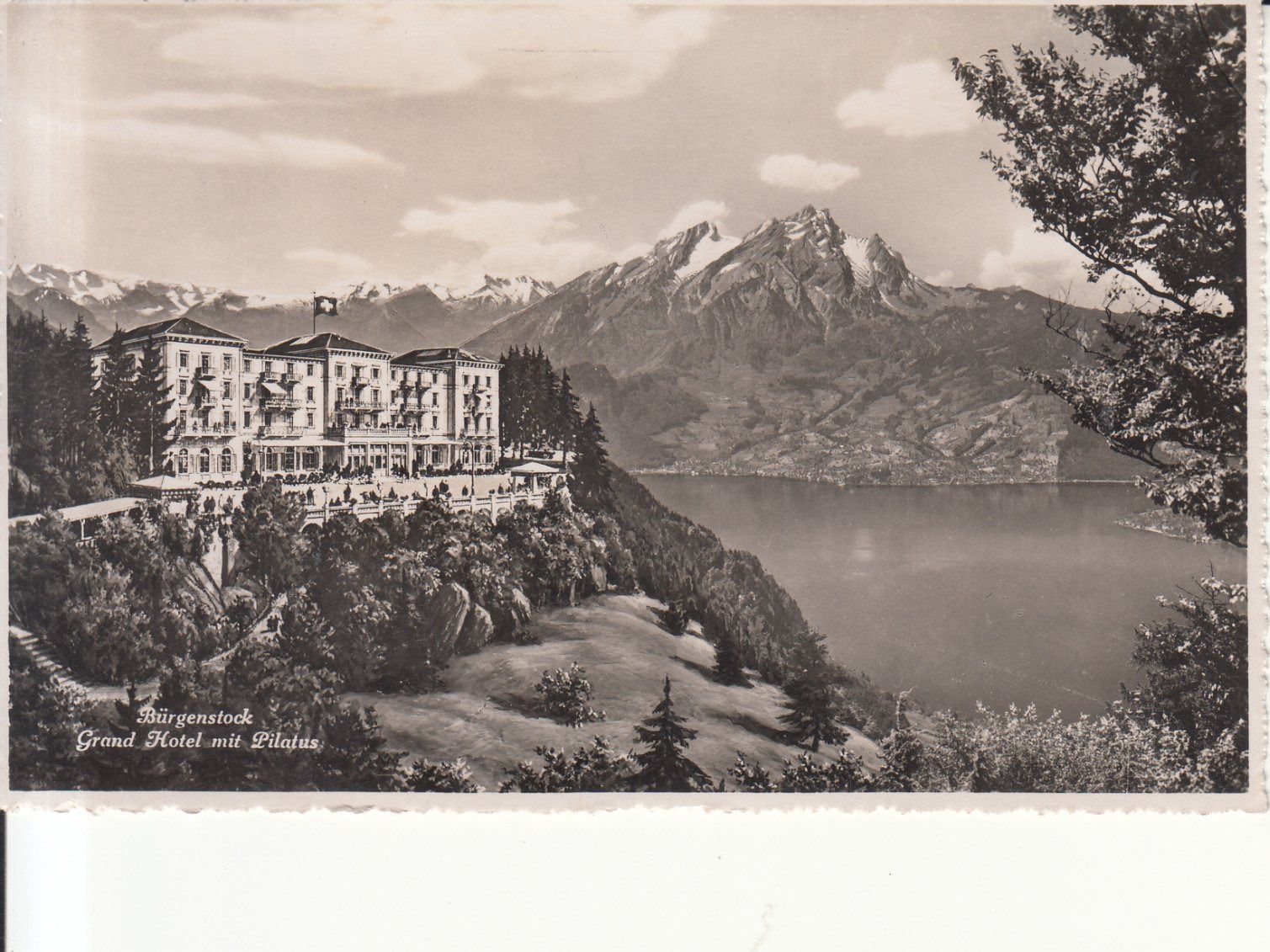 Cartoline postali: Bürgenstock 1944 – Usato da Bürglen TG venduto da StampGraf