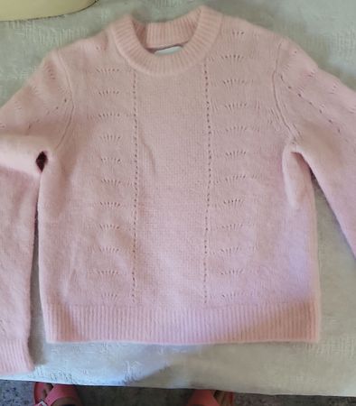Damen Pullover rosa Strickmuster neuwertig