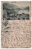 Montreux, phototypie, circulée 1897