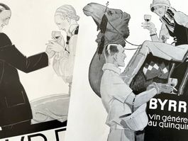 Byrrh Apéritif - 2 alte Werbungen / Anciennes réclames 1932