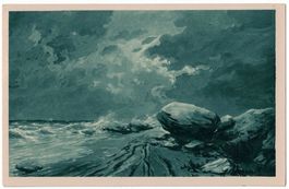 Kunst-AK, H. Zeytline, Vor dem Sturm
