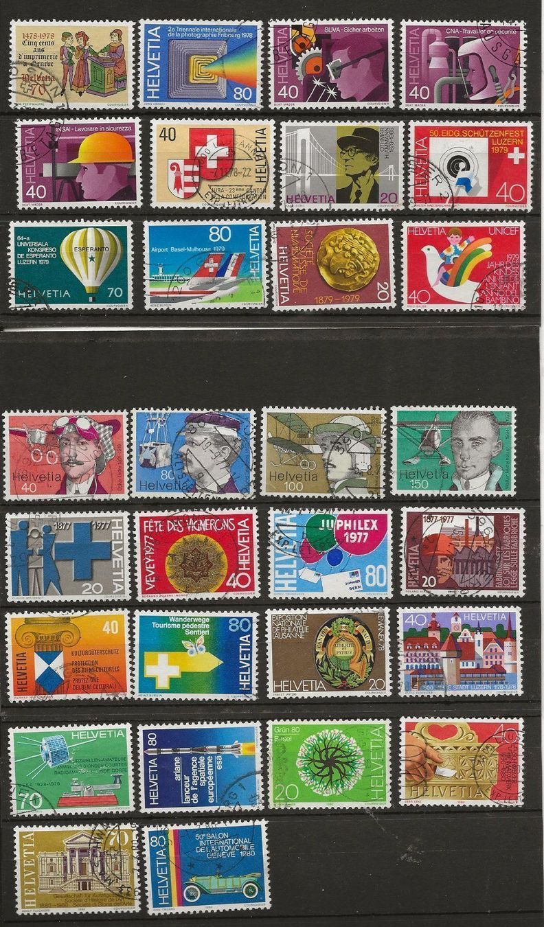 Tutti i francobolli: CH Propagande 1977 80 – Usato da Sion venduto da PierreP01