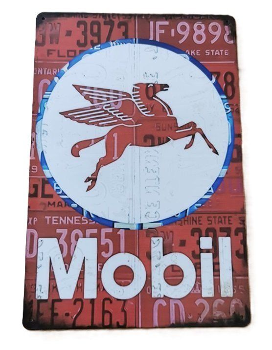 Insegne: MOBIL - Blechschild  (neu/OVP) – Nuovo e nell'imballaggio originale da Wilen b. Wollerau venduto da morethanmusic