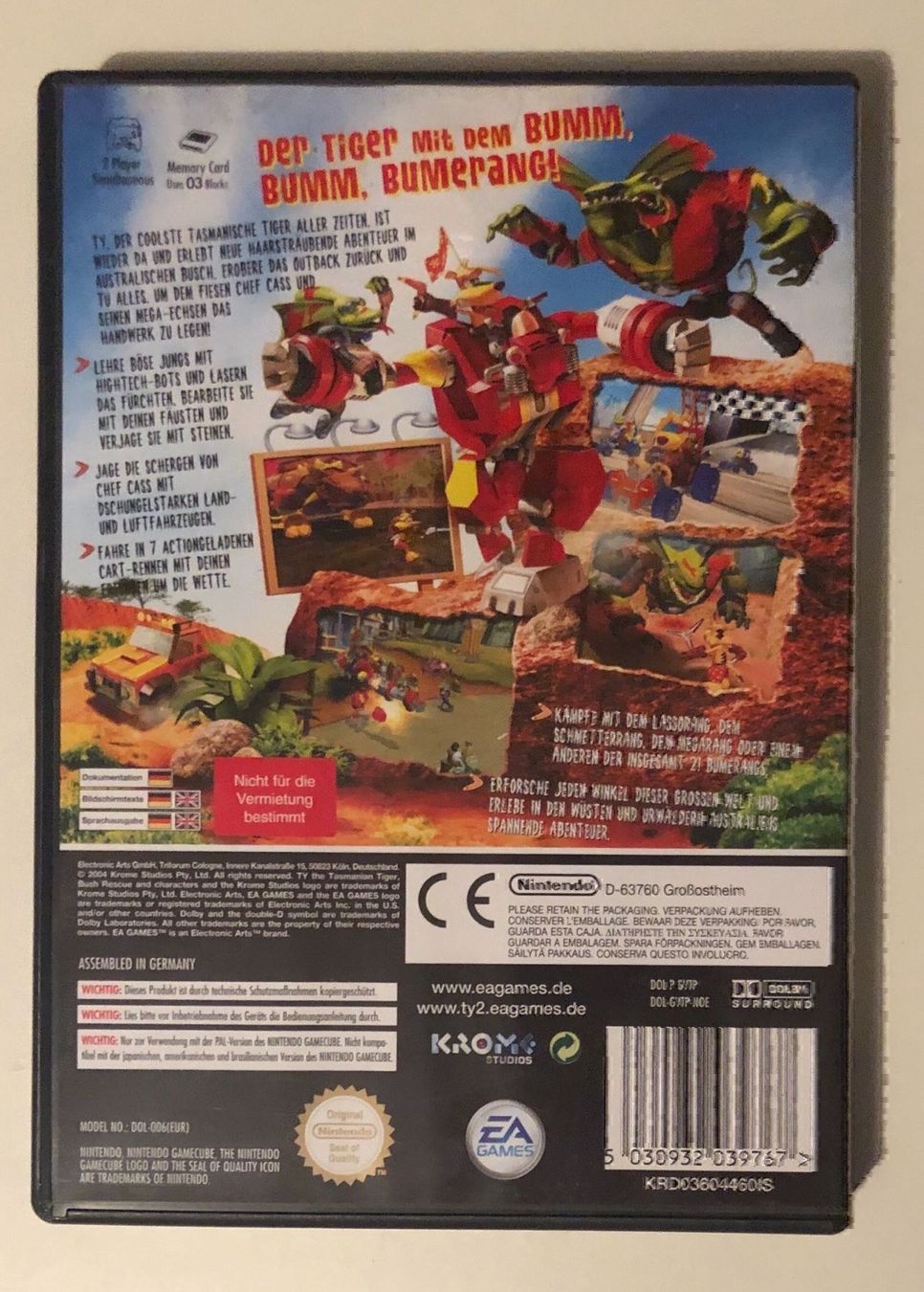 Giochi: Ty 2 für Nintendo Game Cube – Usato da Kestenholz venduto da Mad18 1