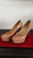 Louboutin Pumps Lackleder Nude Grösse 38 guter Zustand