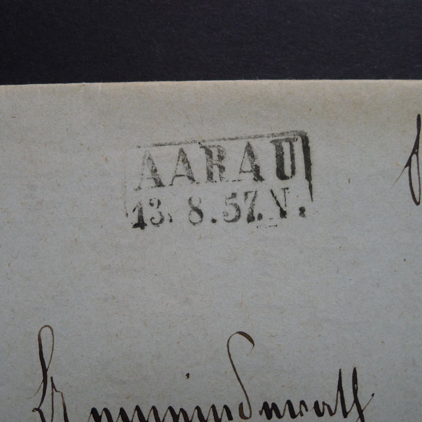 Tutti i francobolli: 1857, "Landjäger-Posten" AARAU nach BUCHS AG – Usato da Ebikon venduto da SilvioFreund 1