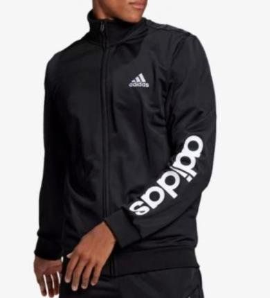 ADIDAS Trainer, schwarz, Polyester-Tricot, Gr.6 / M