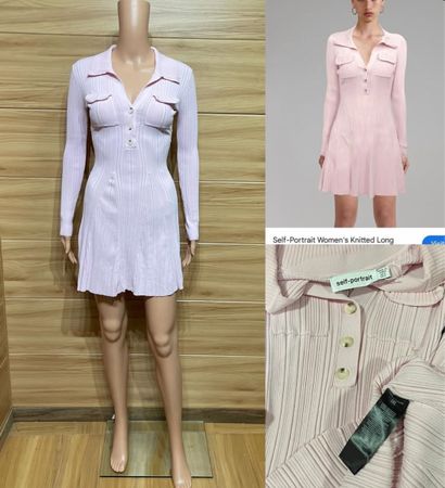 Self Portrait Knitted Dress [Rrp $450]